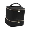 thumbnail image 4 of Bolsa organizadora de esmaltes de uñas, estuche de portátil a prueba de polvo, bolso organizador para herramientas de manicura y pintalabios. Negro, 4 of 8
