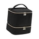 thumbnail image 4 of Bolsa organizadora de esmaltes de uñas, estuche de portátil a prueba de polvo, bolso organizador para herramientas de manicura y pintalabios. Negro, 4 of 8