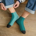 thumbnail image 3 of Rocae Teal Color for Premium Adult Socks,Comfortable, Breathable, and Durable Socks, Perfect for Everyday Wear, 3 of 7