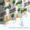 thumbnail image 6 of Cartoon Tractors Hay Bales White Pattern Shower Curtain 36"x72" ,Bathroom Decorative Shower Curtains Set with 12 Hooks,Modern Waterproof Washable Shower Curtain, 6 of 6