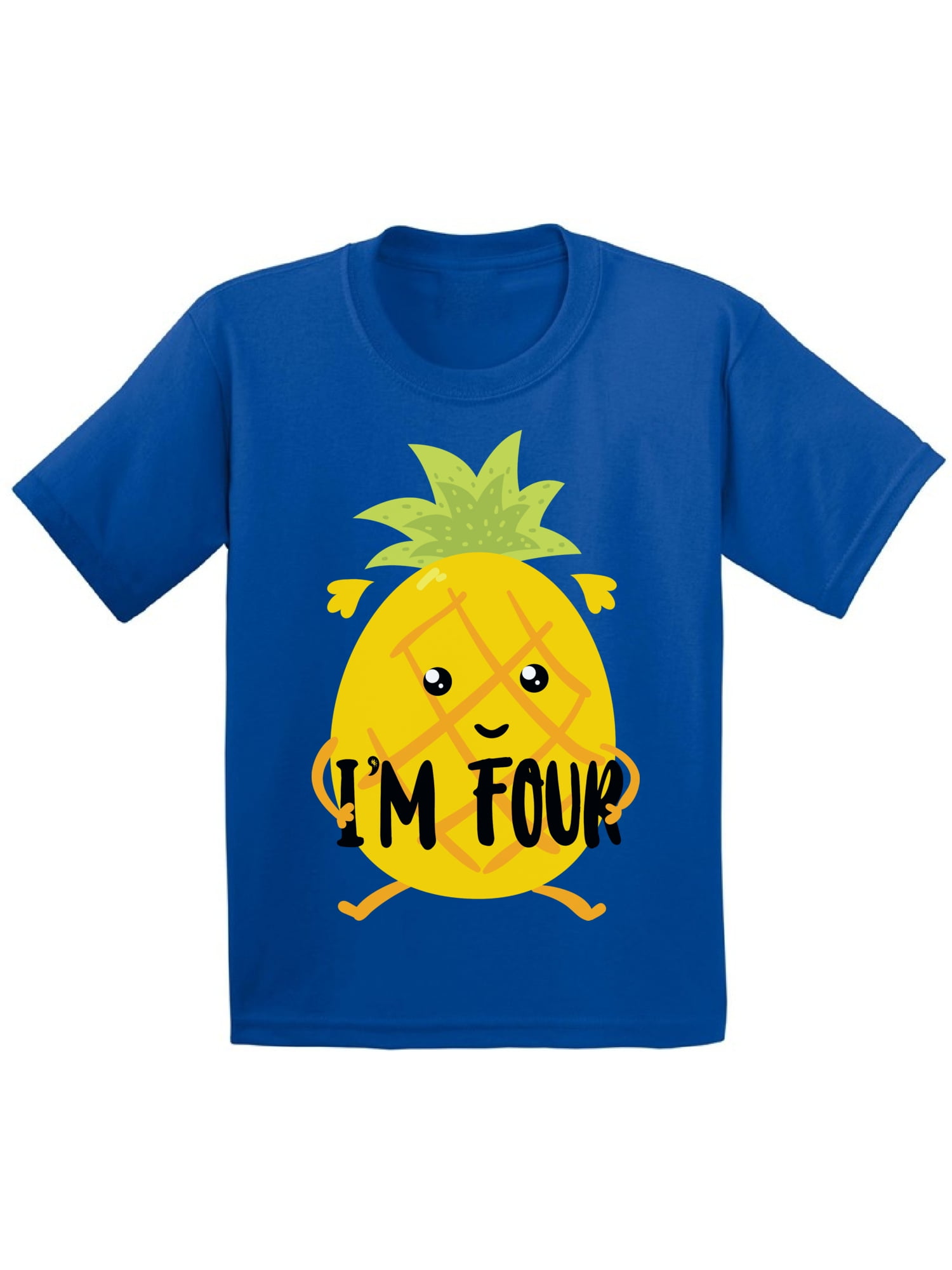 4 Years Old Kids Outfit Pineapple Four 2T Shirts 3T Clothes 4 Years Old