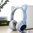 thumbnail image 2 of Los auriculares inalámbricos de Bluetooth, Bluetooth del oído del gato inalámbrico/ató con alambre los auriculares, 2 of 5