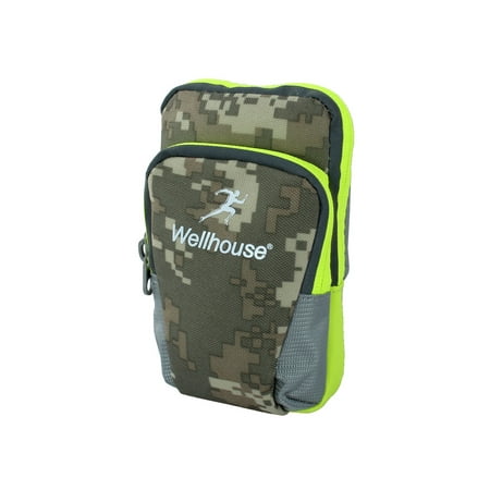 Wellhouse Authorized Phone Holder Workout Sports Arm Bag Camouflage Army
