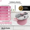 thumbnail image 3 of Bogner Olla de Presión 6L Acero Inox Rosa BPC06P, 3 of 9