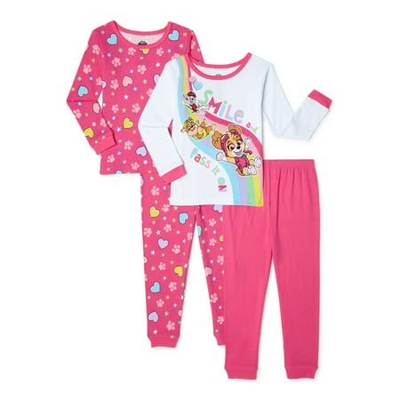

Paw Patrol Exclusive Toddler Boys Cotton Pajama Set 4-Piece Sizes 2T-5T