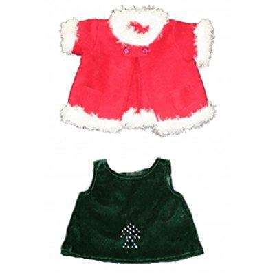 Bear Factory Doll Outfits Fit 14-18" Stuffed Bears Animals Red Santa  Outfit 