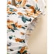 thumbnail image 4 of SAYOO Vestido floral casual para niñas, estampado de flores, cuello barco, manga larga, fruncido de una sola pieza con dobladillo en capas para niños, 1-5 años SAYOO Moda, 4 of 9