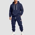 thumbnail image 2 of Leey-World Men Outfits 2 Piece Jogging Suits for Men Activewear Work Out Hoodie and Sweatpants Set Casual Big and Tall Baggy Jumpsuit, 2 of 6