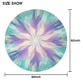 thumbnail image 6 of Tie Dye Pattern Round Tablecloth 60"x60",Wrinkle Wipeable Table Cloth for Kitchen Dining Room Picnic Patio Party, 6 of 6