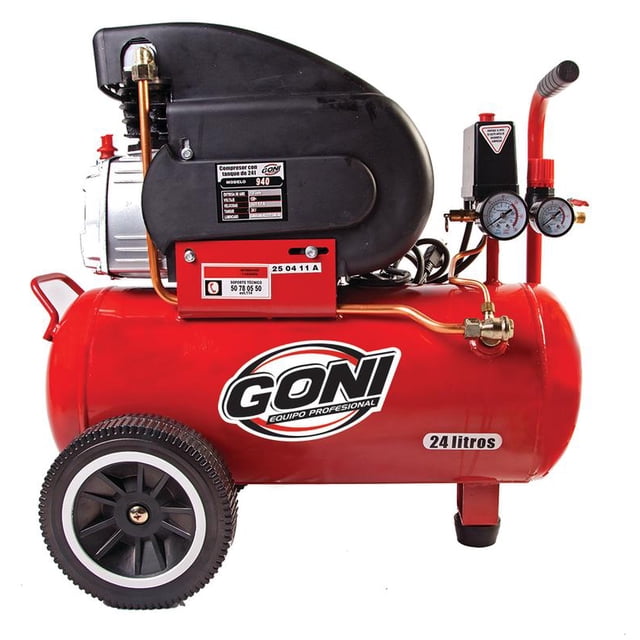 Compresor Goni de 2.5Hp Con tanque de 24 Lt Modelo 940
