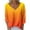 Orange, variant on Fmbrln Womens Gradient Print Shirts Fashion Casual V Neck Long Sleeve Shirts Loose Comfy Pullover Tops Fall Trendy Clothing Orange XL