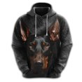 thumbnail image 3 of Sudadera con estampado de cara de perro divertida, sudadera con capucha de bulldog francés y corgi para hombre, chándal con pastor alemán y dachshund, sudaderas con capucha para perros, 3 of 5