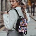 thumbnail image 3 of HELLHERO Skull Design Backpack Purse, Versatile Polyester Small Backpack for Travel Hiking, Water-Resistant Travel Backpack, 3 of 8