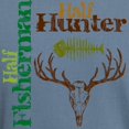 thumbnail image 3 of CafePress - Half Hunter Half Fisherman1 Men's Comfort Colors® - Mens Comfort Colors Shirt, 3 of 5