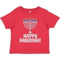 thumbnail image 3 of Inktastic Happy Hanukkah Menorah Boys or Girls Toddler T-Shirt, 3 of 5