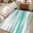 thumbnail image 5 of Hallway Runner Rugs 2.7x5 Ft, Turquoise Gray White Non Slip Area Rugs for Kitchen Bedroom Entryway, Country Abstract Ombre Mottled Washable Carpet Runner Rug Floor Mats for Bedroom Home Decor, 5 of 9