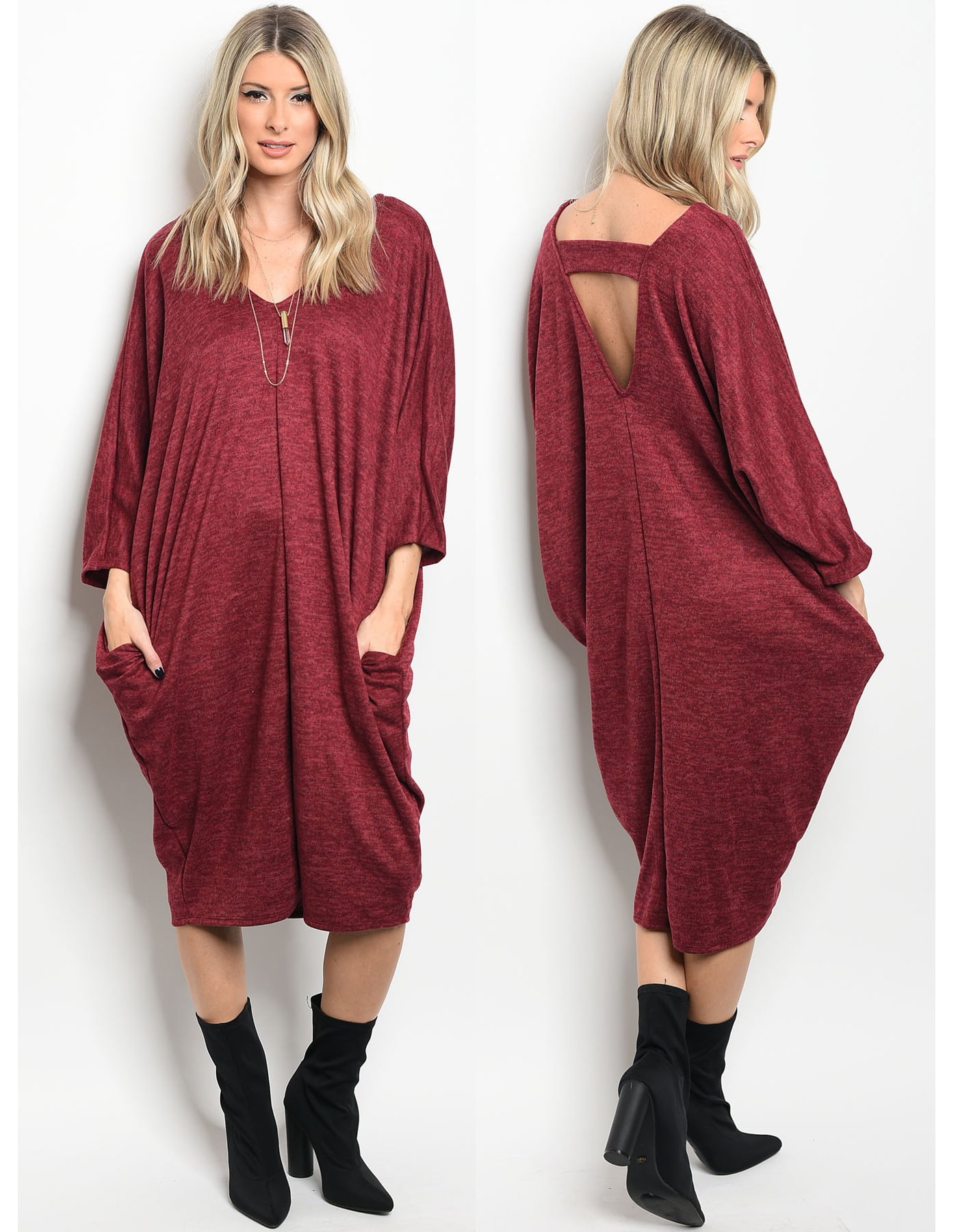 loose fitting sweater dress