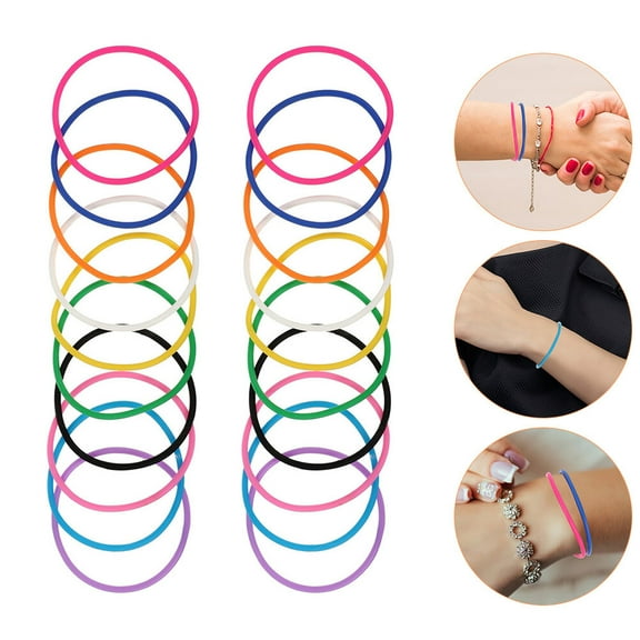 ELAYARD 20Pcs Multi-Function Silicone Wristbands for Outdoor and Party Use