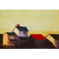 thumbnail image 2 of Barbini, Eddie 14x11 Gold Ornate Wood Framed with Double Matting Museum Art Print Titled - Late Afternoon I, 2 of 4