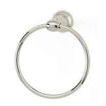 Alno A6640 Royale 6" Diameter Traditional Solid Brass Bathroom Towel Ring - Nickel