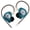 Cyan without Mic, variant on KZ EDX Pro X in Ear Headphones, HiFi IEM Earphones, Deep Bass Sound in Ear Monitor with Detachable Cable, for Audiophile Dj Singers