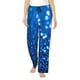 thumbnail image 1 of Balery A Blue Glitter Pantalones de pijama para mujer, pijamas ultraligeros, pantalones de estar por casa-Medium, 1 of 6