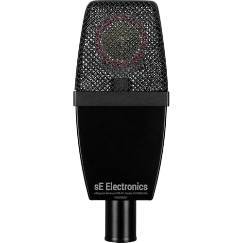 sE Electronics sE 4100 Large Diaphragm Cardioid Condenser Microphone w/Mount and Case Black