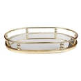 thumbnail image 1 of Classic Touch MT923 Large Nickel Dip Container Bowl with Gold Embossed Handles, 1 of 1