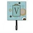 thumbnail image 2 of Letter V Initial Monogram - Blue Dots Leash or Key Holder, 2 of 2