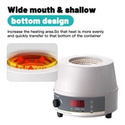 LAB FISH 500ml Digital Heating Mantle Stirrer, 250W Lab Hot Plate Magnetic Stirrer with Temperature Probe & Timer for Chemistry Lab