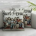 thumbnail image 3 of PHYHOO Family a Little Bit of Crazy Decorative Throw Pillow Covers, Farmhouse Quote Home Rustic Decorations, Christmas Inspirational Gifts Linen Cushion Case Decors for Sofa Couch, 3 of 5