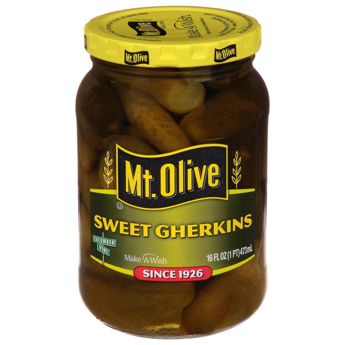 (12 pack) Mt. Olive Sweet Gherkin Pickles - 16 fl oz jar