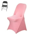 thumbnail image 3 of Efavormart 10PCS Stretchy Spandex Fitted Folding Chair Cover Dinning Event Slipcover For Wedding Party Catering- Rose Quartz, 3 of 3