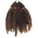 thumbnail image 2 of Extensiones de cabello sintético Afro Kinky Curly Braids de 11" con rizos Jerry, trenzas de ganchillo, 3 paquetes de cabello trenzado, mezcla de marrón, café y negro, 2 of 5