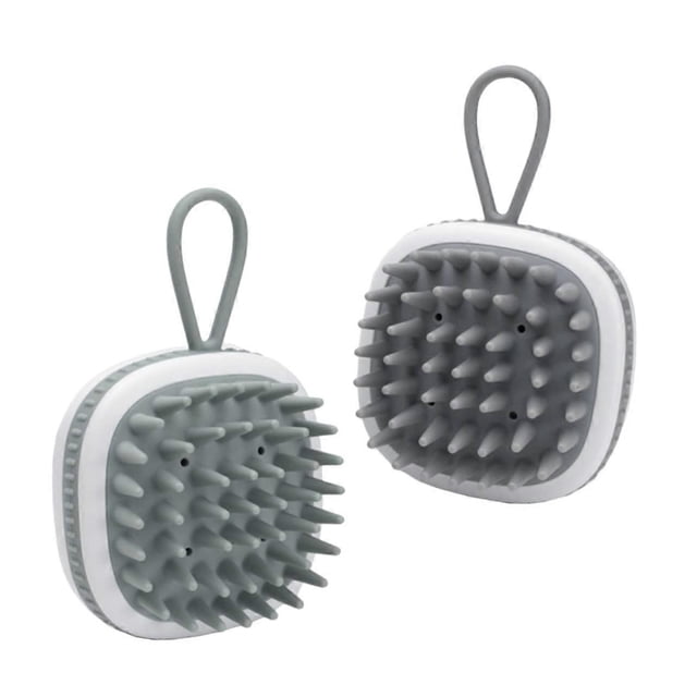 2pcs Silicone Scalp Massager Shampoo Brush for Deep Cleansing and Hair Growth