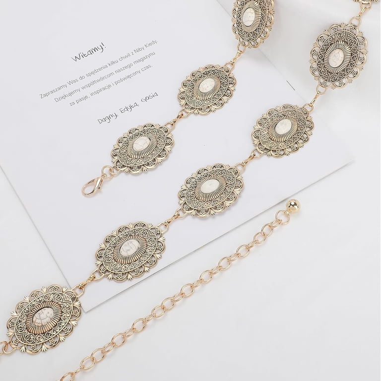 XIATIAN Women Boho Chain Belts For Dresses Jeans Western 