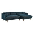 thumbnail image 2 of Modway Zoya Right-Facing Down Filled Overstuffed Sectional Sofa in Heathered Weave Azure, 2 of 6