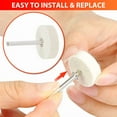 thumbnail image 4 of 110X Wool Felt Buffing Polishing Pads Wheel Set For Dremel Grinder Accessories, 4 of 6