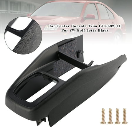 Car Center Console Trim 1J1863201D For VW Golf Jetta Black