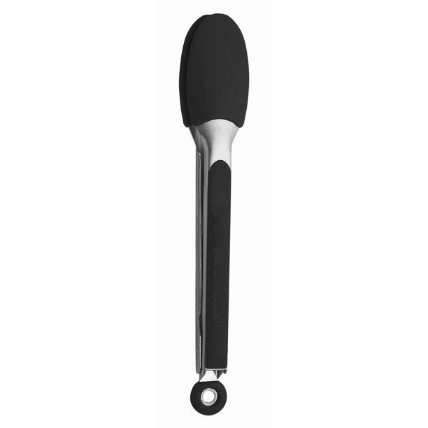 Pinzas de bloqueo Messermeister con revestimiento de silicona, 23 cm, color negro