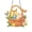 E, variant on Easter Egg Basket Sunshade Ornament 20cm Stained Glass Style with Reflections Colorful Hanging Decor for Indoor Outdoor Spring Party Decorations