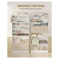 thumbnail image 4 of Shoe Cabinet, 36-40 Pair Shoe Organizer, 10 Tier Wooden Shoe Rack with Drawers, Freestanding Shoe Storage for Entryway - White, 4 of 4