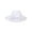White, variant on ChicHeadwear Organza Floppy Church Hat - Pink