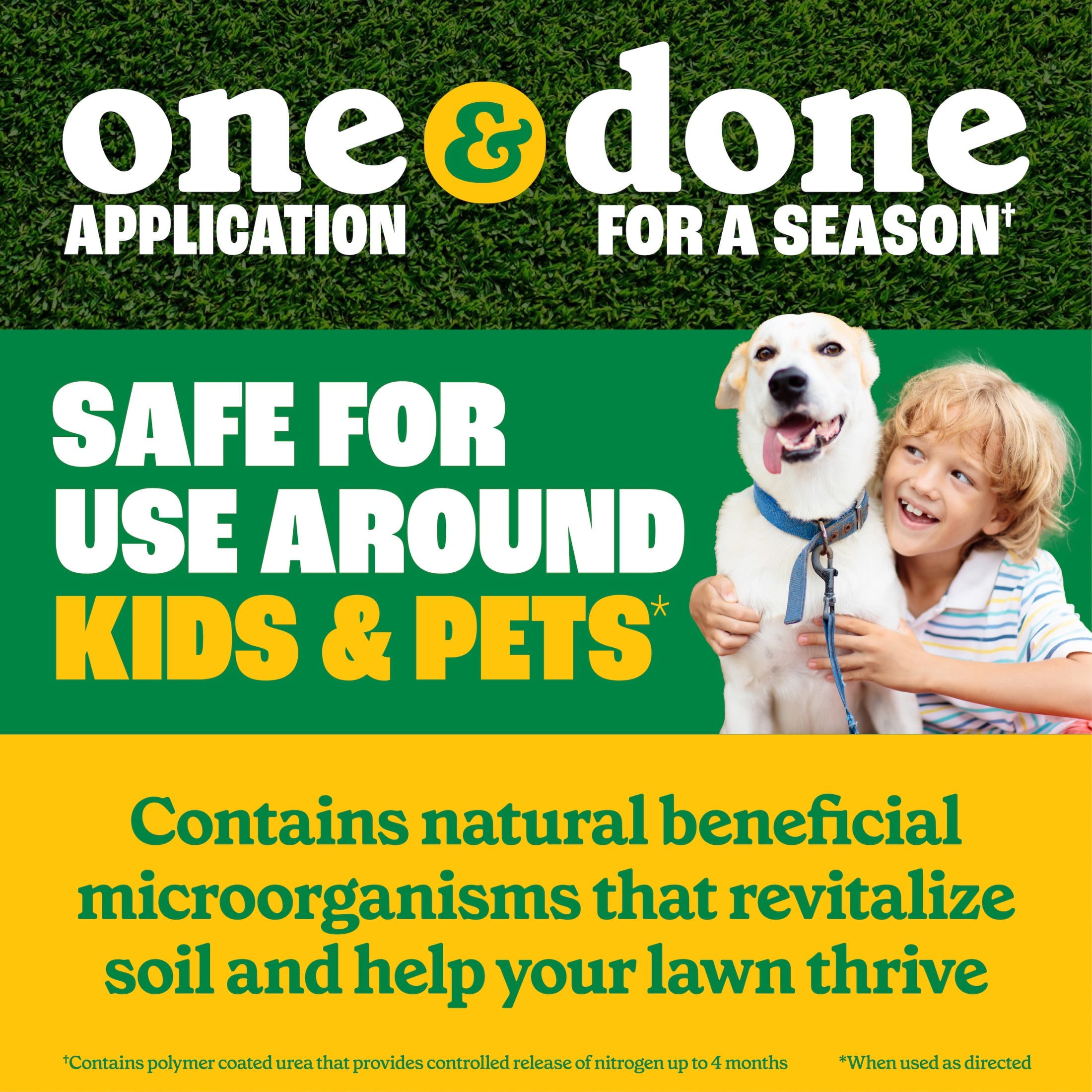 Pennington Full Season Lawn Food, 32-0-5, Fertilizer 11.2 lb., Covers 4,000 sq. ft.