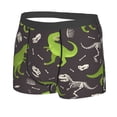 thumbnail image 2 of Kll Dinosaur Skeleton Seamless Grunge Pattern Men'S Cotton Boxer Briefs Underwear-Small, 2 of 9