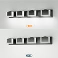 thumbnail image 5 of 4-Light LED Vanity Light, 30 Inch Dimmable Bathroom Fixture, Matte Black Modern, 5 of 9