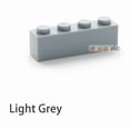 thumbnail image 1 of 200pcs 1x4 Dots DIY Building Blocks Thick Figures Bricks Educational Creative Toys for Children Size Compatible With 3010 Light Grey 200pcs, 1 of 5