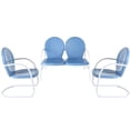 thumbnail image 1 of Crosley Griffith 3 Piece Metal Patio Sofa Set in Sky Blue, 1 of 3