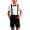 Red, variant on LEKWK Boys School Uniform Outfits Short Sleeve Cute Bowtie Formal Shirts and Suspender Shorts Summer Gentleman Casual Party Preppy Suit 2-15Y