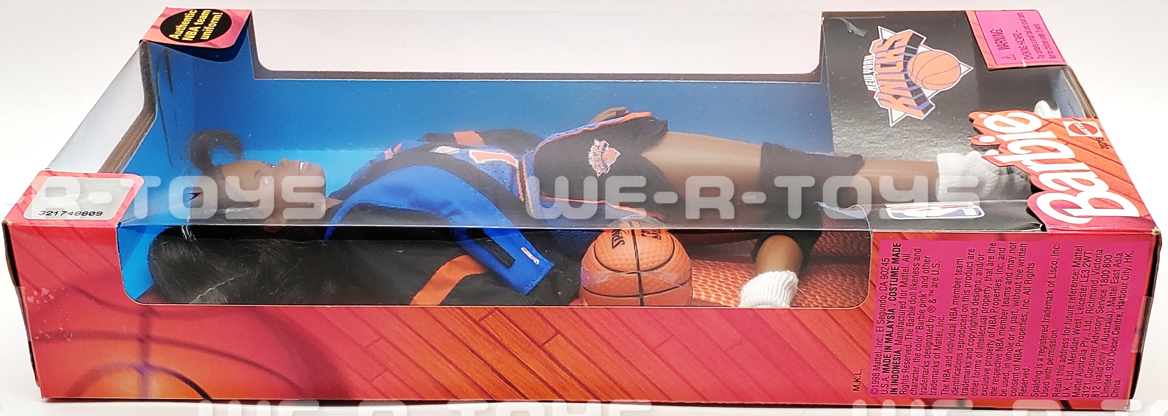 Barbie NBA New York Knicks Doll 1998 Mattel No. 20715 NRFB